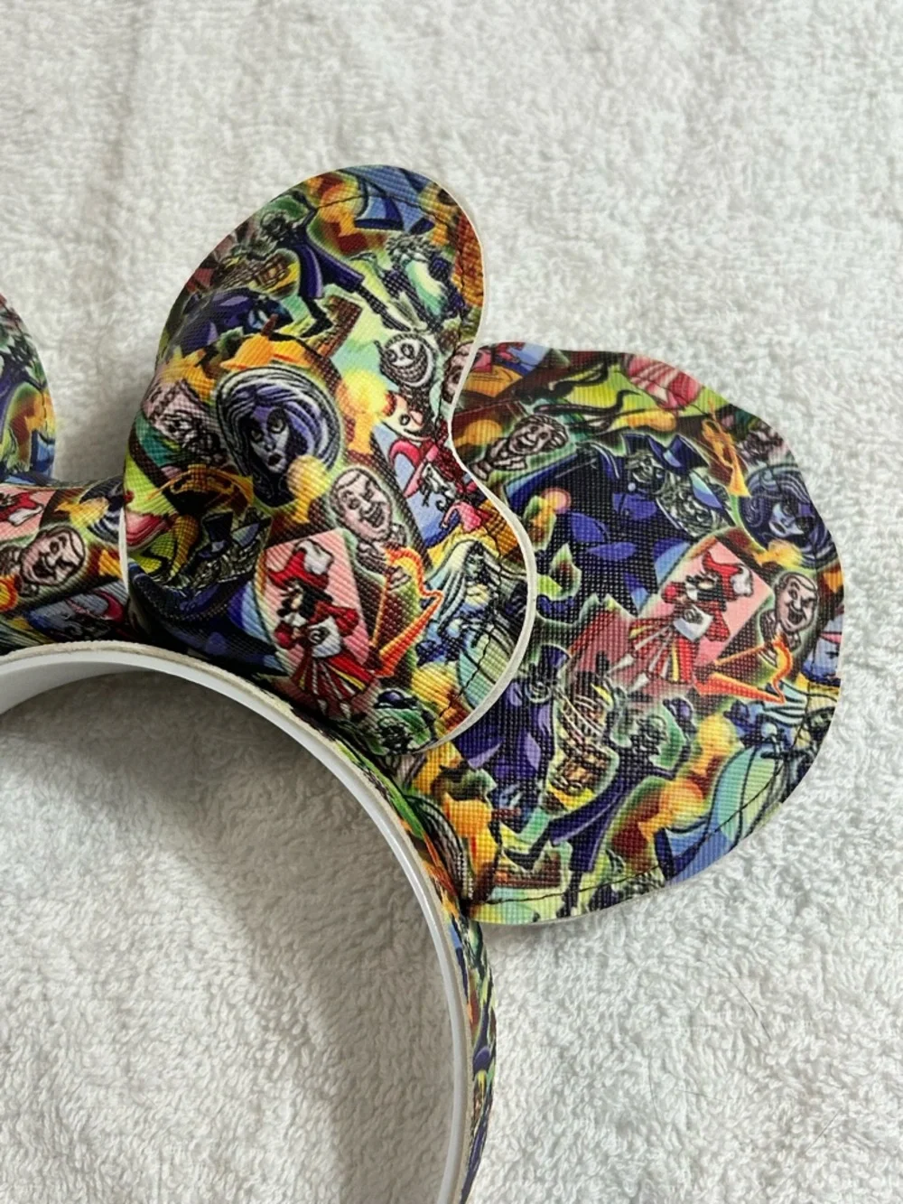 Disney Inspired Haunted Mansion & Villains Puffed Minnie Mouse Ears Headband